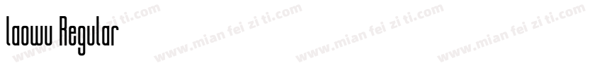 laowu Regular字体转换